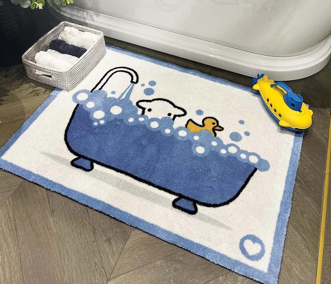 Bathtime Herdy | Kids Bath Mat Bathroom Mats | Sets UK Mainland Free Shipping
