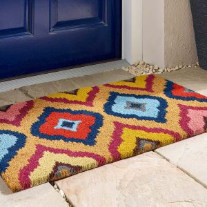 Door Mat | Ikat Doormat Doormats | Runners UK Mainland Free Shipping