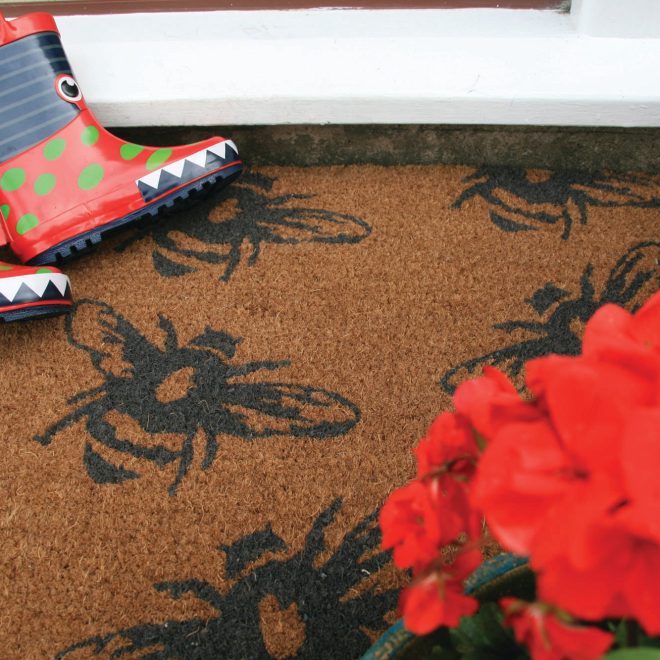 Door Mat Coir – Buzzy Bees Doormats | Runners UK Mainland Free Shipping