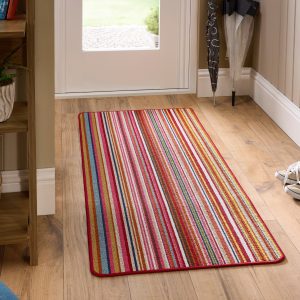 Candy Multi Bright Stripe Mats and Runners UK Mainland Free Shipping