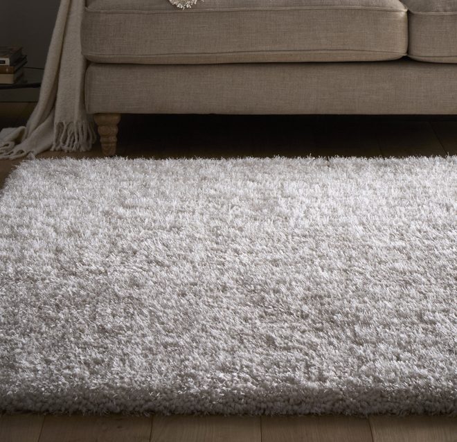 Chicago Cream Shagpile Rugs UK Mainland Free Shipping