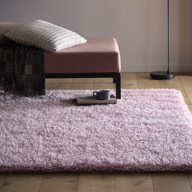 Chicago Pink Shagpile Rugs UK Mainland Free Shipping