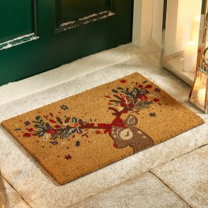 Door Mat | Christmas Colourful Deer Doormats | Runners UK Mainland Free Shipping