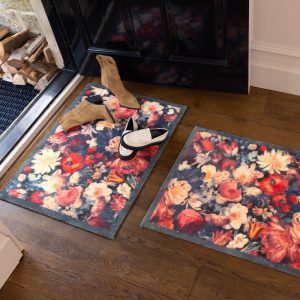 Dark Florals | Doormat & Runner Doormats | Runners UK Mainland Free Shipping