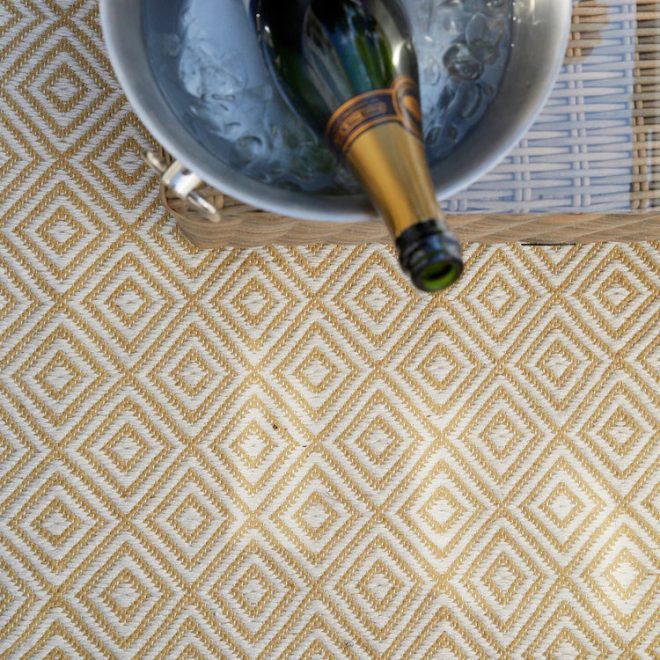 Diamond |  Gold Eco-Washable Rugs UK Mainland Free Shipping