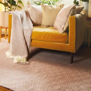 Diamond | Rose Eco-Washable Rugs UK Mainland Free Shipping