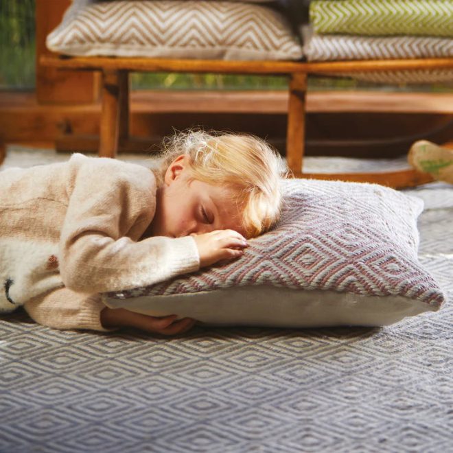 Diamond | Sky Grey Eco-Washable Rugs UK Mainland Free Shipping