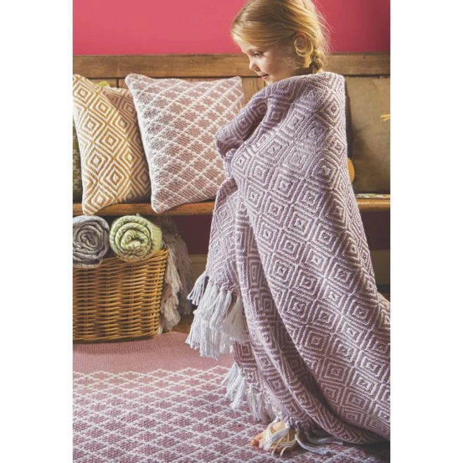 Diamond Throw Rose Throws and Blankets UK Mainland Free Shipping