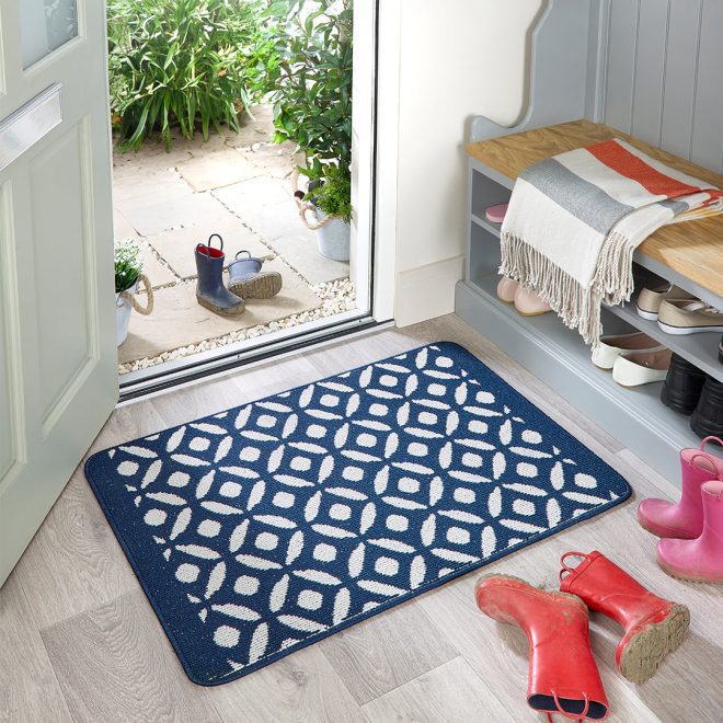 Crescent Navy | Mat & Runner Mats and Runners UK Mainland Free Shipping