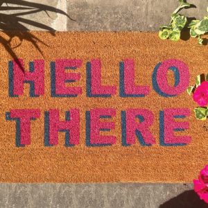 Door Mat Coir – Hello There Doormats | Runners UK Mainland Free Shipping