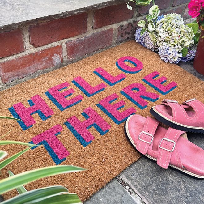 Door Mat Coir – Hello There Doormats | Runners UK Mainland Free Shipping