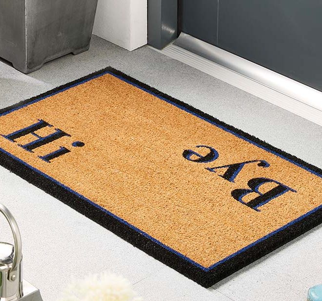 Door Mat Coir |  Hi Bye Doormats | Runners UK Mainland Free Shipping