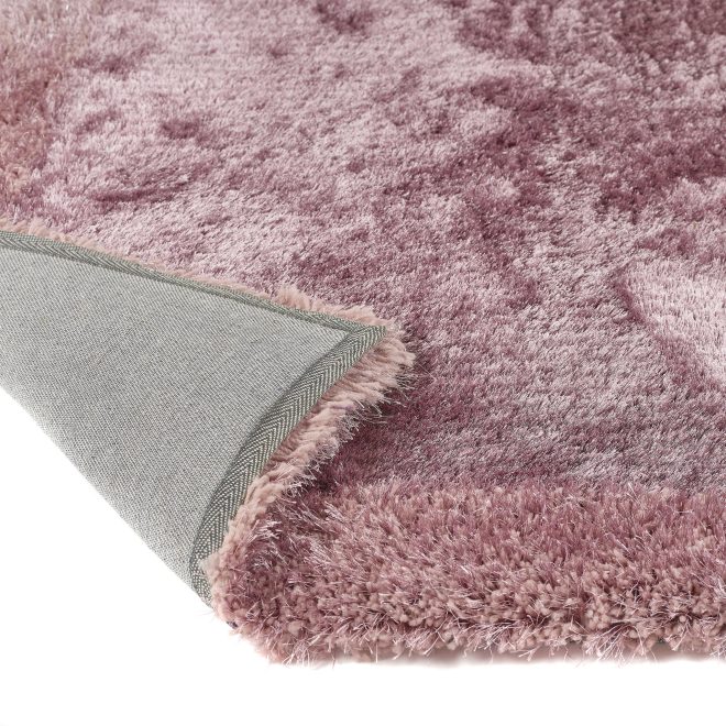 Shimmer Border Mauve Shagpile Rugs UK Mainland Free Shipping