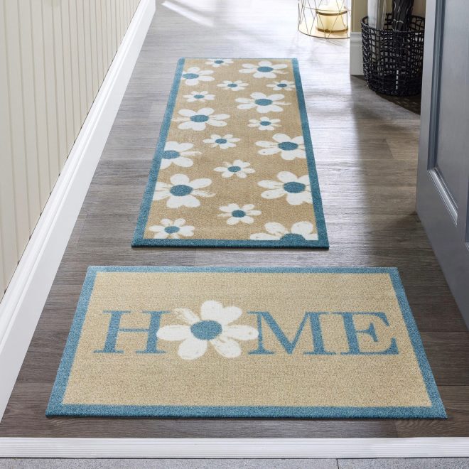 Flower Home Doormat Mats and Runners UK Mainland Free Shipping