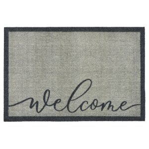 Welcome Grey Doormat Mats and Runners UK Mainland Free Shipping