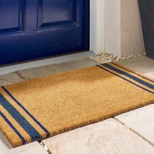 Door Mat | Navy Border Stripe Doormats | Runners UK Mainland Free Shipping