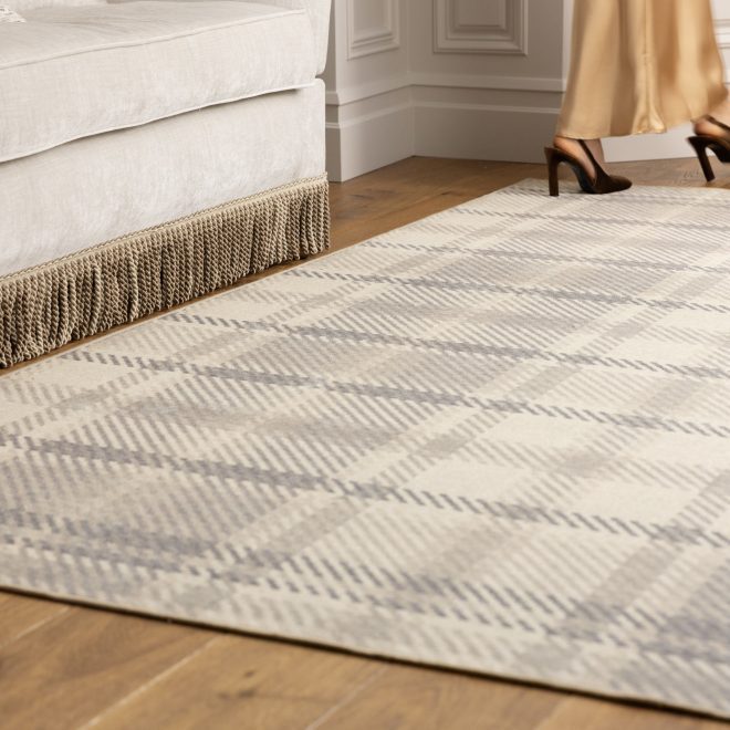 Eco-Washable | Isla Plaid Natural Eco-Washable Rugs UK Mainland Free Shipping