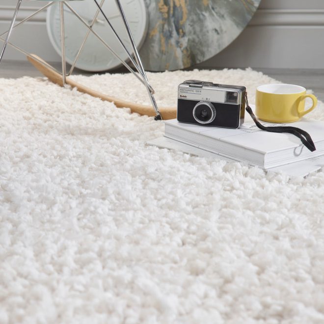 Portland Cream Shagpile Rugs UK Mainland Free Shipping
