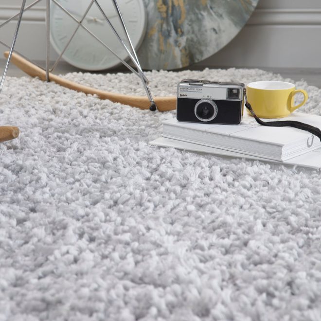 Portland Grey Shagpile Rugs UK Mainland Free Shipping