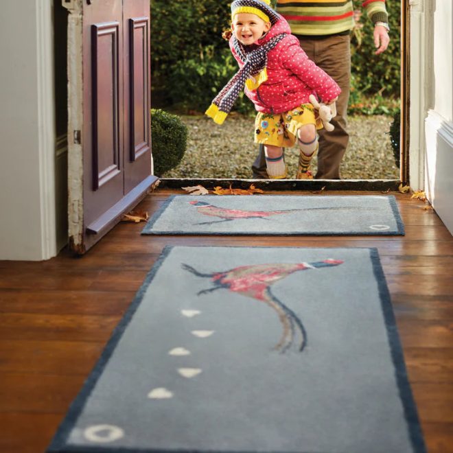 Pheasant | Grey Washable Doormat Doormats | Runners UK Mainland Free Shipping