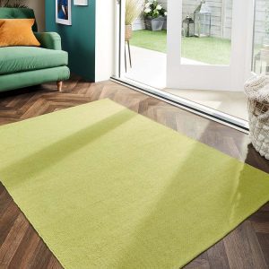 Woven Plain | Green Eco-Washable Rugs UK Mainland Free Shipping