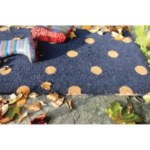 Door Mat Coir – Polka Dots Doormats | Runners UK Mainland Free Shipping