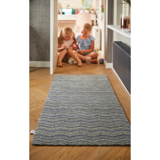 Ribbon Grey Zig Zag Doormats | Runners UK Mainland Free Shipping