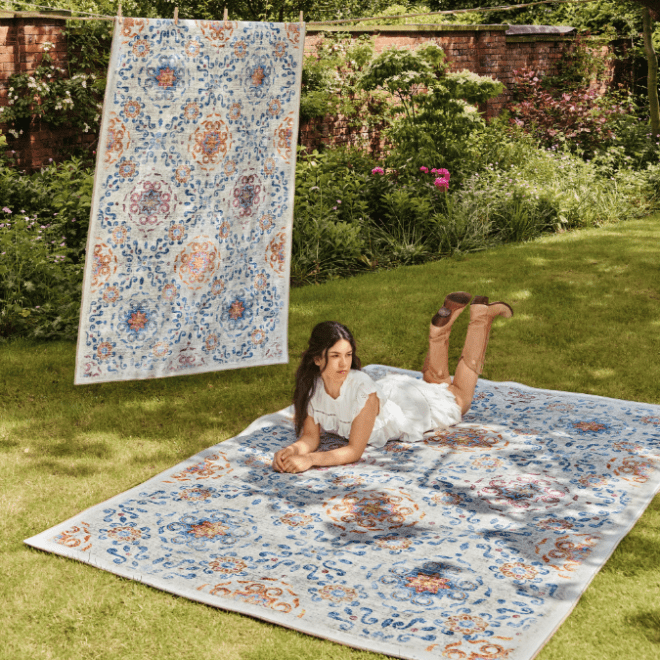 Eco-Washable | Damask Rug Eco-Washable Rugs UK Mainland Free Shipping