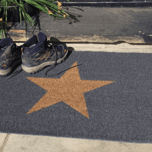 Door Mat Coir – Inverse Star Doormats | Runners UK Mainland Free Shipping