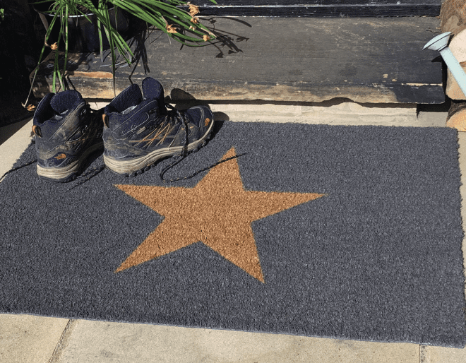Door Mat Coir – Inverse Star Doormats | Runners UK Mainland Free Shipping