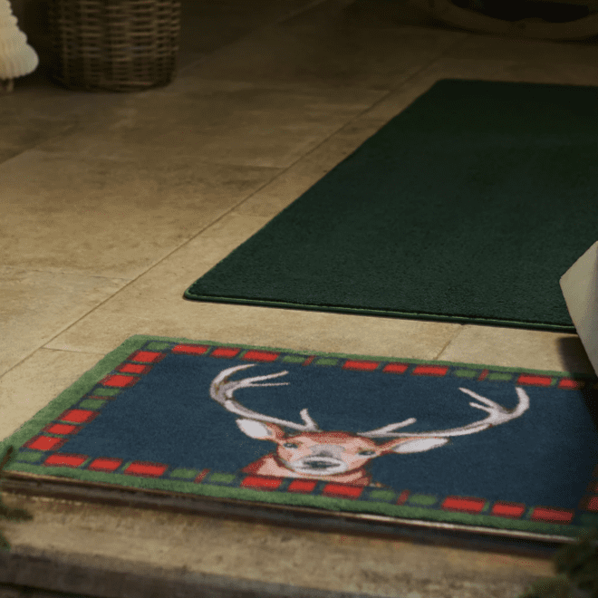 Tartan Stag Doormat Doormats | Runners UK Mainland Free Shipping