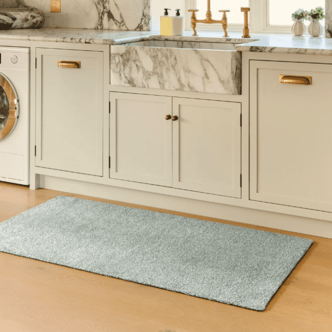 Plain Fleck | Soft Green Doormat Doormats | Runners UK Mainland Free Shipping