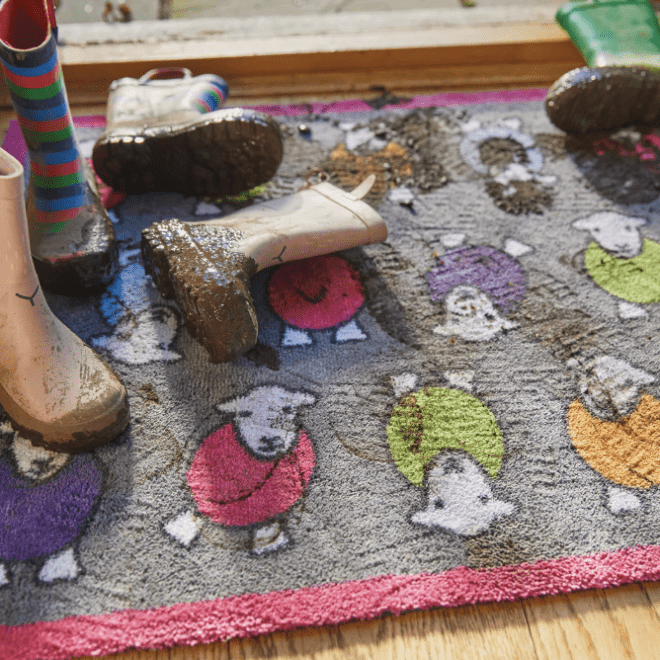 Marra Pink Herdy | Doormat & Runner Doormats | Runners UK Mainland Free Shipping