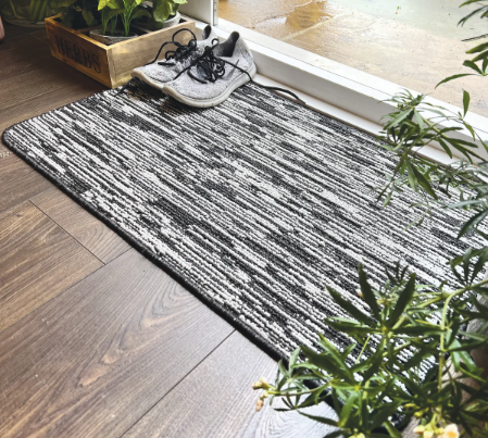 Durable – Charcoal Broken Stripe Mats and Runners UK Mainland Free Shipping