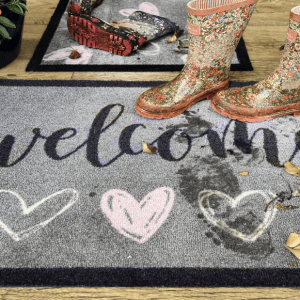 Welcome Hearts Mats and Runners UK Mainland Free Shipping