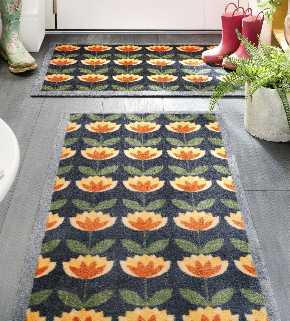 Retro Floral Mats and Runners UK Mainland Free Shipping
