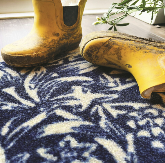 Heritage Blue Doormat Mats and Runners UK Mainland Free Shipping