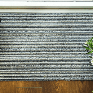 Cotton – Portland Stone Stripe Mats and Runners UK Mainland Free Shipping