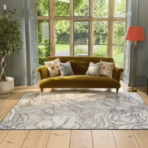 Eco-Washable | Art Floral Rug Eco-Washable Rugs UK Mainland Free Shipping