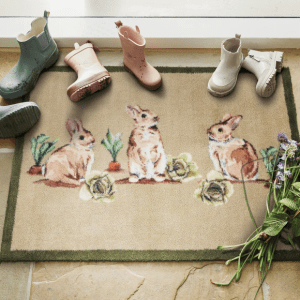 Allotment Bunnies Mat & Runner Doormats | Runners UK Mainland Free Shipping