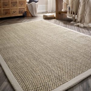 Sisal Light Beige with Sand Border Best Sellers UK Mainland Free Shipping