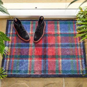 Tartan Red/Blue | Doormat Doormats | Runners UK Mainland Free Shipping