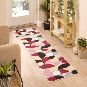 Floormatters Purple Geo Mat & Runner Set Mats and Runners UK Mainland Free Shipping