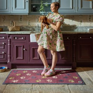 Wipe Your Paws Burgundy Doormats | Runners UK Mainland Free Shipping