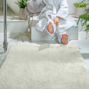 Bamboo Plain – Cream Bath Mat Bathroom Mats | Sets UK Mainland Free Shipping