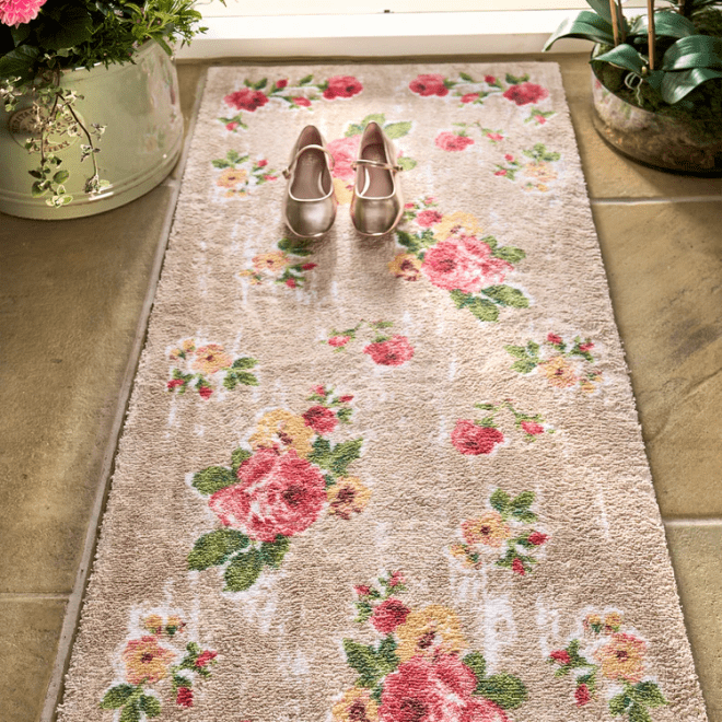 Vintage Rose Doormats | Runners UK Mainland Free Shipping