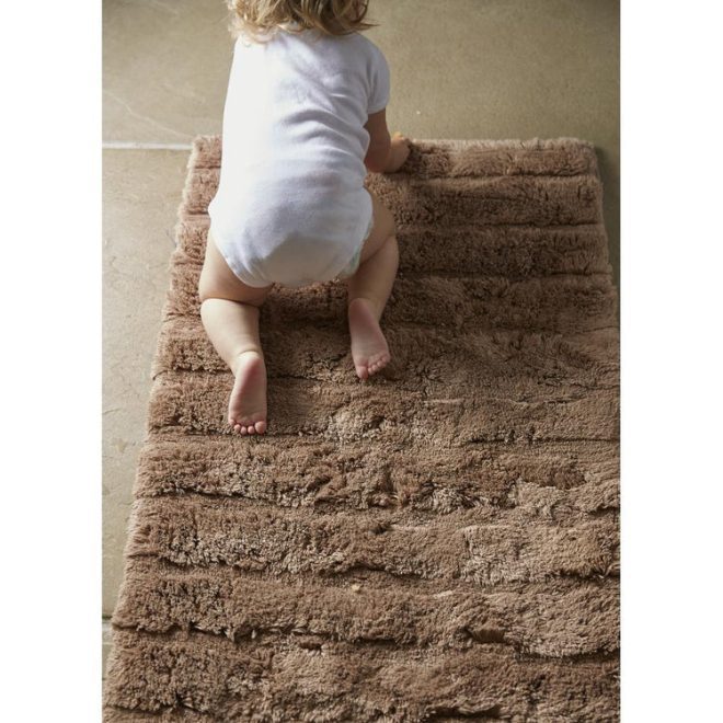 Bamboo Stripe – Latte Bath Mat Bathroom Mats | Sets UK Mainland Free Shipping