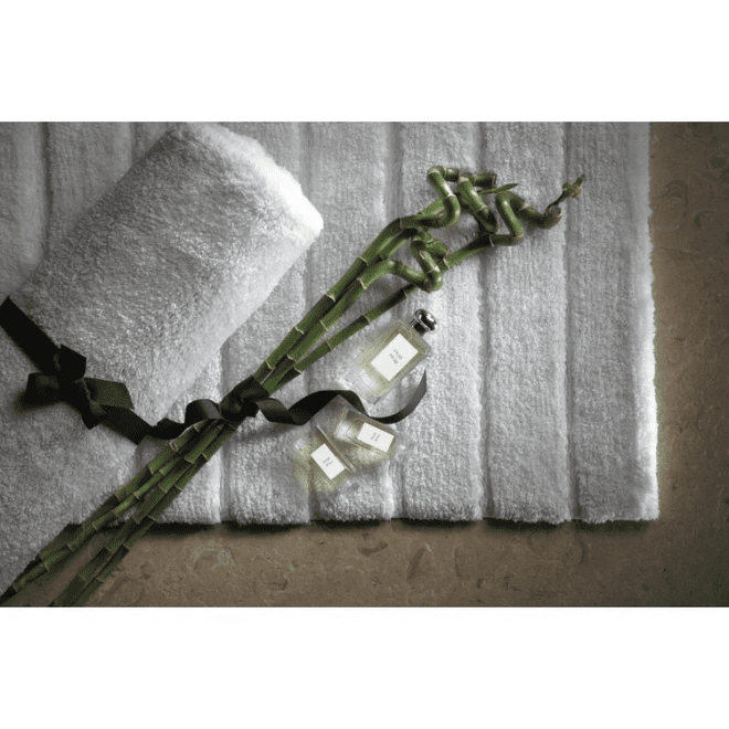 Bamboo Stripe – White Bath Mat Bathroom Mats | Sets UK Mainland Free Shipping