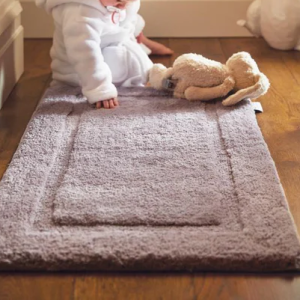 Bamboo Border – Lavender Bath Mat Bathroom Mats | Sets UK Mainland Free Shipping