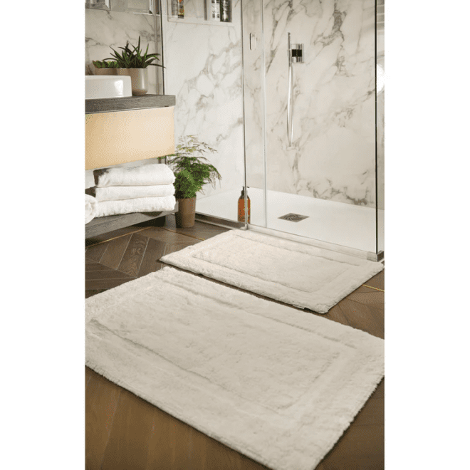 Bamboo Border – Cream Bath Mat Bathroom Mats | Sets UK Mainland Free Shipping